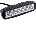 Generic 6 Led Straight Fog Lights Projector Lens (Black)