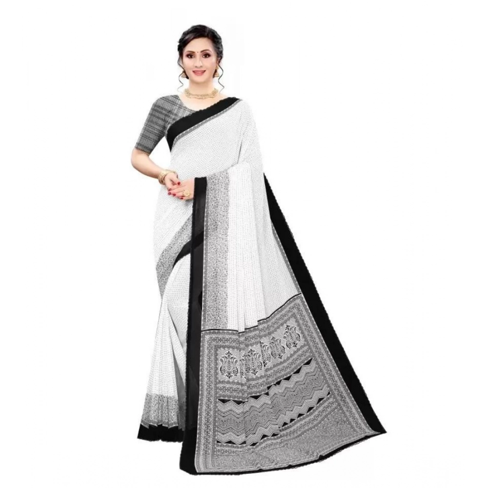 53304557576_f8614e3f7f_o_d-1000x1000-1.webp Generic Women's Georgette Printed Saree With Unstitched Blouse (Black) - Image 1