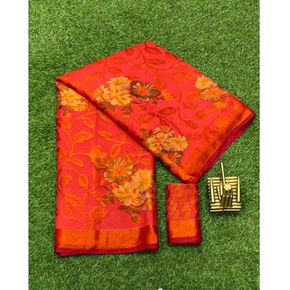 53312263827_19a3c42d09_o_d-1000x1000-1.webp Generic Women's Viscose Rayon Printed Saree With Unstitched Blouse (Red) - Image 1