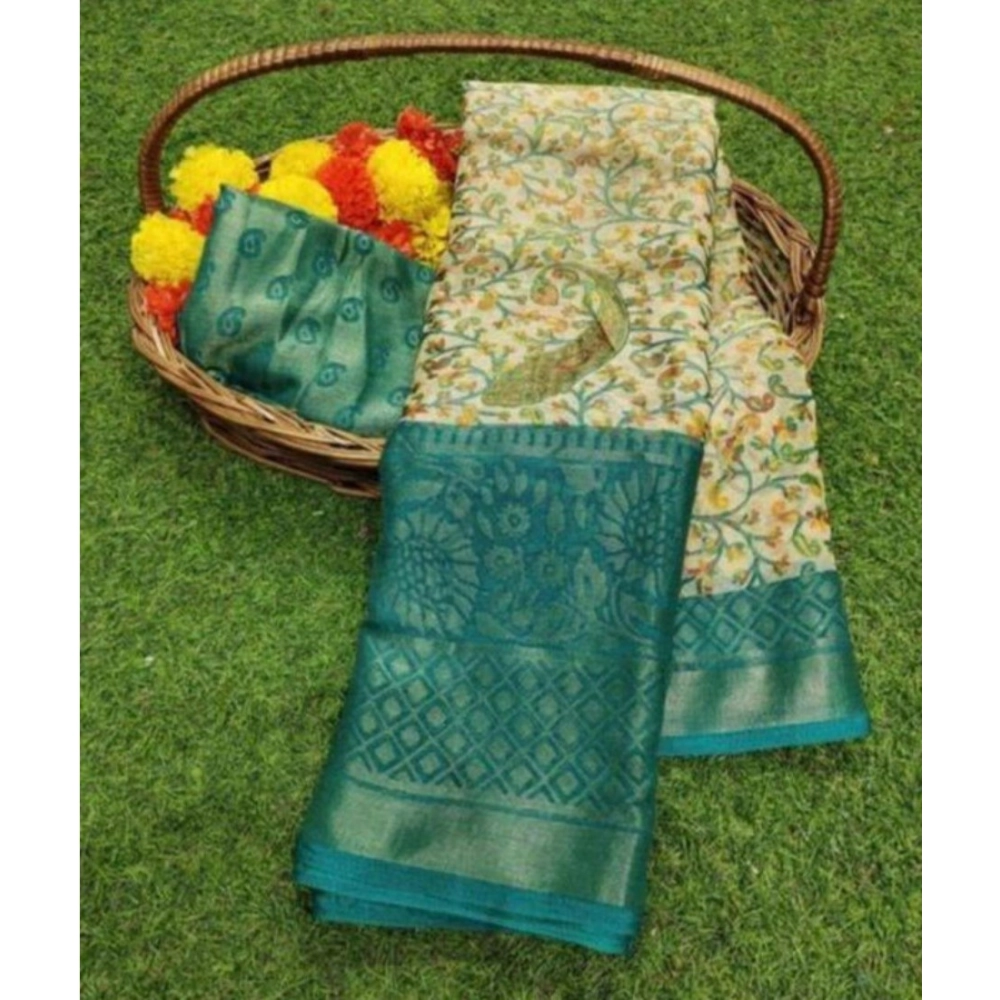 53313609270_3b5f85d686_o_d-1000x1000-1.webp Generic Women's Viscose Rayon Printed Saree With Unstitched Blouse (Skyblue) - Image 1