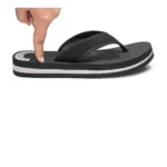 Generic Unisex Rubber Lightweight and Soft Women Slippers for a Cozy Step (Black) - Image 3