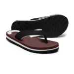 Generic Unisex Rubber Men's Slippers for Ultimate Comfort (Maroon) - Image 2