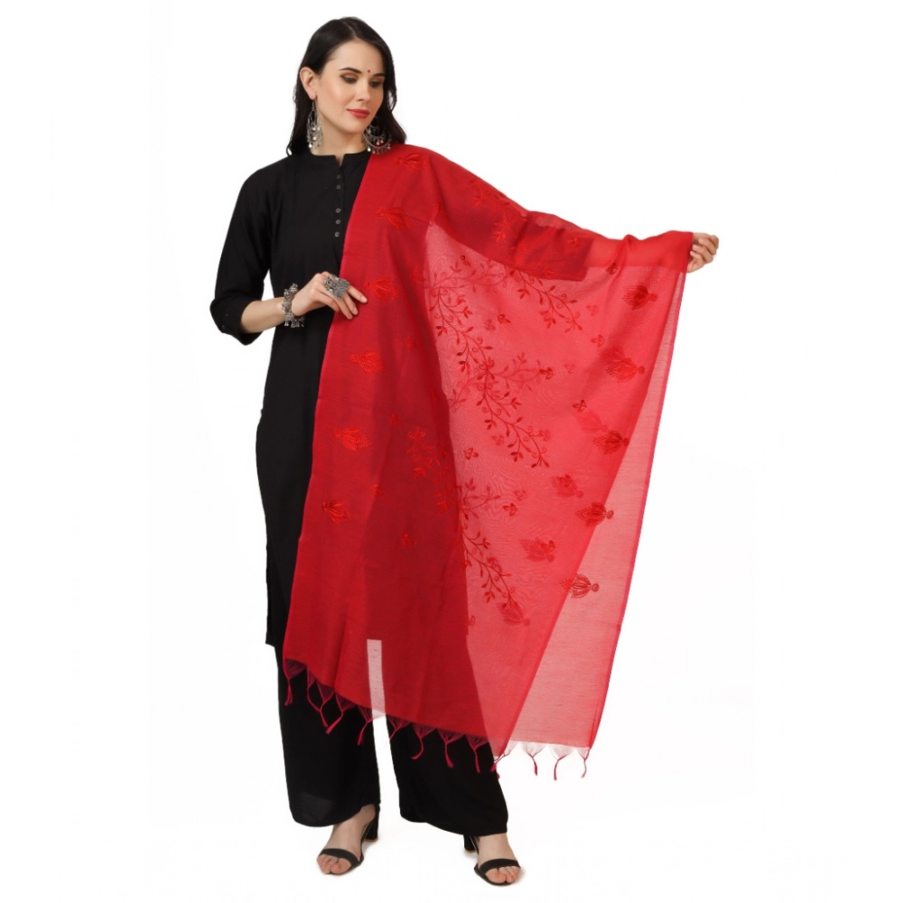 53509243467_c1282c9e1a_o_d-1000x1000-1.webp Generic Women's Cotton Embroidered Dupatta (Red, Length: 2.25 to 2.50 Mtr) - Image 1