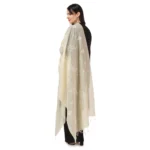 Generic Women's Cotton Embroidered Dupatta (Off-White, Length: 2.25 to 2.50 Mtr) - Image 3