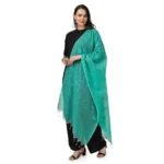 Generic Women's Cotton Embroidered Dupatta (Turquoise, Length: 2.25 to 2.50 Mtr) - Image 5