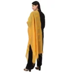 Generic Women's Cotton Embroidered Dupatta (Yellow, Length: 2.25 to 2.50 Mtr) - Image 3