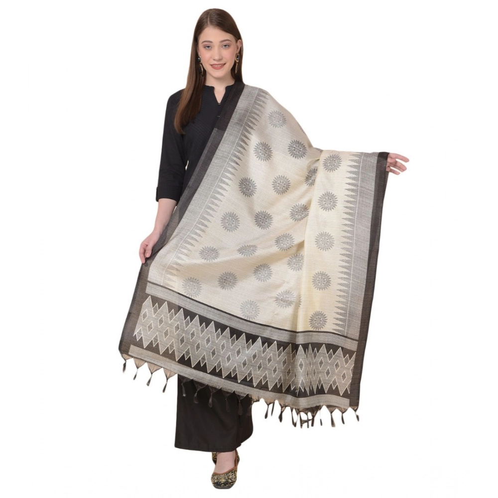 53509248917_5494e8eb4f_o_d-1000x1000-1.webp Generic Women's Art Silk Printed Dupatta (Black, Length: 2.25 to 2.50 Mtr) - Image 1