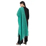 Generic Women's Cotton Embroidered Dupatta (Turquoise, Length: 2.25 to 2.50 Mtr) - Image 3