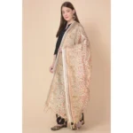 Generic Women's Art Silk Printed Dupatta (White, Length: 2.25 to 2.50 Mtr) - Image 3