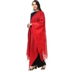 Generic Women's Cotton Embroidered Dupatta (Red, Length: 2.25 to 2.50 Mtr) - Image 2
