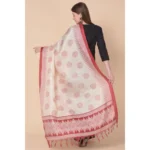 Generic Women's Art Silk Printed Dupatta (Maroon, Length: 2.25 to 2.50 Mtr) - Image 5