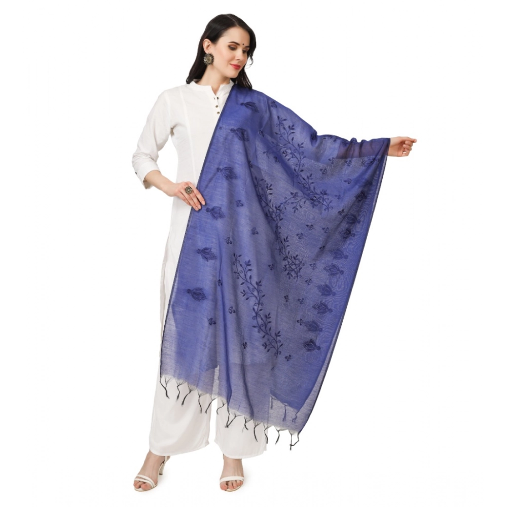 53510454269_82b574bd74_o_d-1000x1000-1.webp Generic Women's Cotton Embroidered Dupatta (Blue, Length: 2.25 to 2.50 Mtr) - Image 1