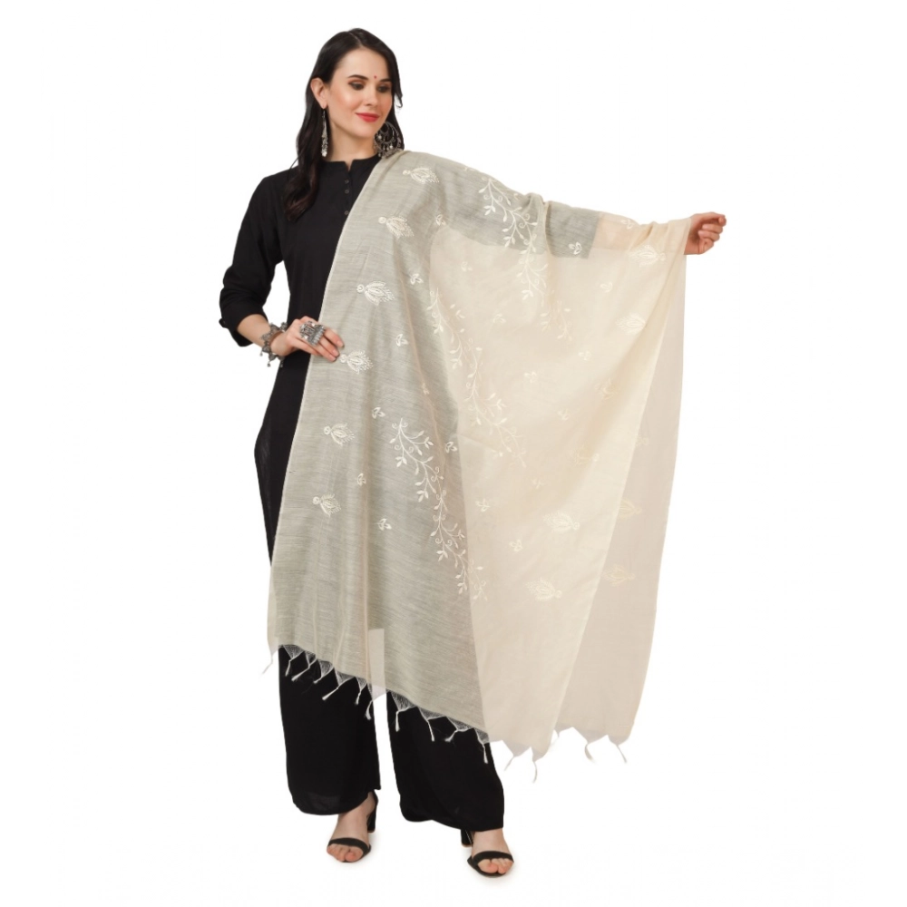 53510455744_e22f9b15fa_o_d-1000x1000-1.webp Generic Women's Cotton Embroidered Dupatta (Off-White, Length: 2.25 to 2.50 Mtr) - Image 1