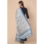 Generic Women's Art Silk Printed Dupatta (Turquoise, Length: 2.25 to 2.50 Mtr) - Image 5