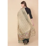 Generic Women's Art Silk Printed Dupatta (Gold, Length: 2.25 to 2.50 Mtr) - Image 3