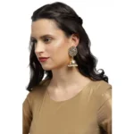 Generic Women's Rose Gold Plated Alloy Earrings (White) - Image 3