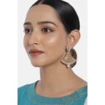 Generic Women's Rose Gold Plated Alloy Earrings (Gold) - Image 2