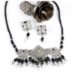 Generic Women's Rose Gold Plated Alloy Necklace & Earings Set (Silver) - Image 4