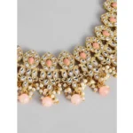 Generic Women's Rose Gold Plated Alloy Necklace & Earings Set (Pink) - Image 5