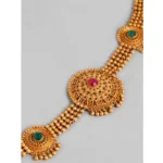 Generic Women's Rose Gold Plated Alloy Necklace & Earings Set (Multicolor) - Image 3