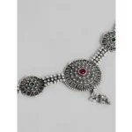 Generic Women's Rose Gold Plated Alloy Necklace & Earings Set (Silver) - Image 2