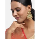 Generic Women's Rose Gold Plated Alloy Earrings (Gold) - Image 4