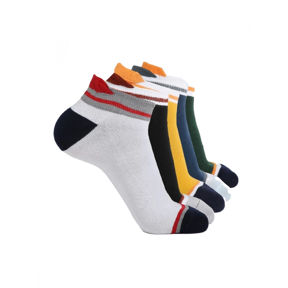 53543855122_03a6dbdfb6_o_d-1000x1000-1.webp Generic 5 Pairs Unisex Casual Cotton Blended Printed Ankle length Socks (Assorted) - Image 1