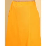Generic Women's Cotton Solid Free Size Petticoat (Mustard) - Image 2