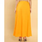 Generic Women's Cotton Solid Free Size Petticoat (Mustard) - Image 4