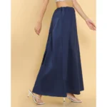 Generic Women's Cotton Solid Free Size Petticoat (Navy Blue) - Image 3