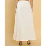 Generic Women's Cotton Solid Free Size Petticoat (Cream) - Image 3