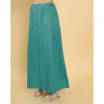 Generic Women's Cotton Solid Free Size Petticoat (Green) - Image 2