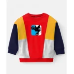 Generic Boy's Casual Full Sleeve Printed Cotton T Shirt With Pant (Red) - Image 5