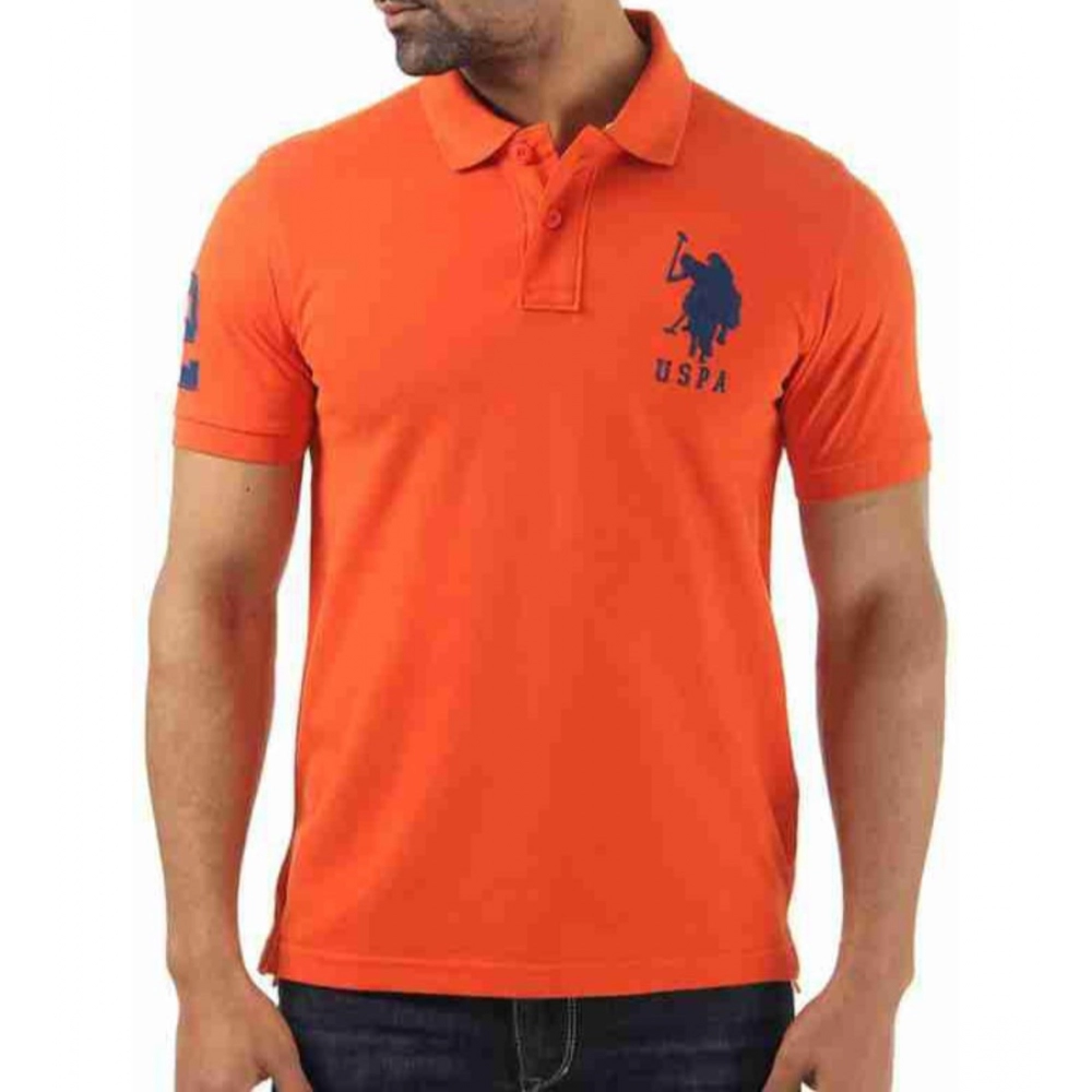 53736483475_47ef886ea2_o_d-1000x1000-1.webp Generic Men's Casual Half sleeve Solid Cotton Polo Neck T-shirt (Orange) - Image 1