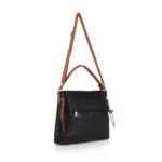 Generic Women's Faux Leather Solid Sling Bag (Black) - Image 5