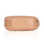 Generic Women's Faux Leather Textured Handbag (Beige) - Image 3