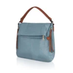 Generic Women's Faux Leather Textured Sling Bag (Blue) - Image 6