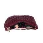 Generic Women's Faux Leather Textured Handbag (Red) - Image 2