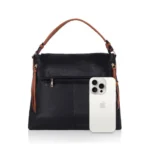 Generic Women's Faux Leather Solid Sling Bag (Black) - Image 4