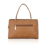 Generic Women's Faux Leather Textured Adjustable Long Belt Handbag (Brown) - Image 4