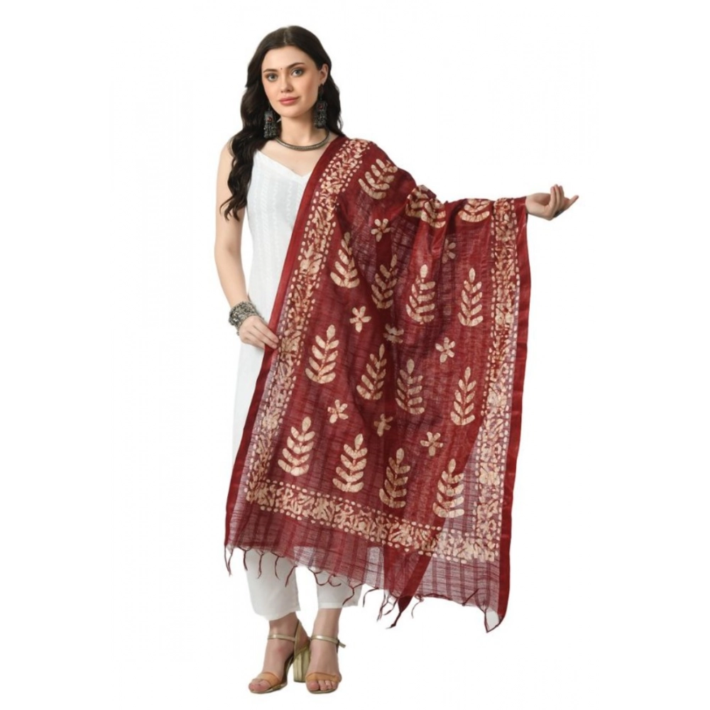 53768326221_7c1dfa062b_o_d-1000x1000-1.webp Generic Women's Cotton Printed Dupatta (Maroon, Length: Free Size) - Image 1