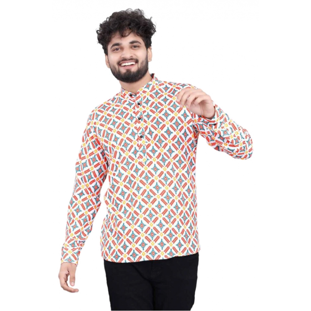53814597719_f3d8f143be_o_d-1000x1000-1.webp Generic Men's Cotton Blended Printed Full Sleeve Shortkurta (Multicolor) - Image 1