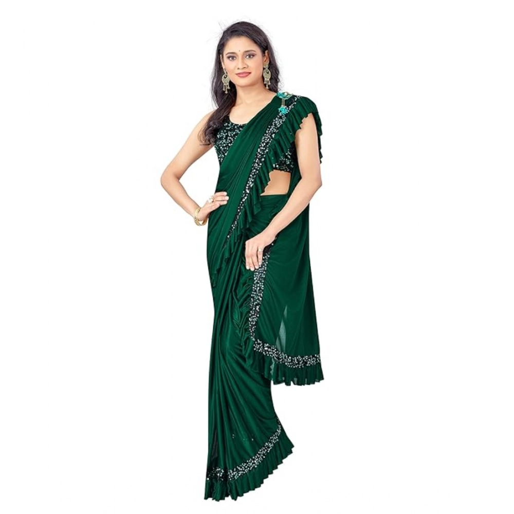 53818896016_d6d0cbe5cd_o_d-1000x1000-1.webp Generic Women's Lycra Solid Saree With Unstitched Blouse (Green, 5.5 Mtr) - Image 1