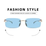 Generic Classic Unisex UV400 Protection Sunglasses (Gold) - Image 3