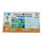 2 In 1 Puzzle & Colors Vegetable |   Cardboard  |   Educational Toys| 3+ Years - Image 5