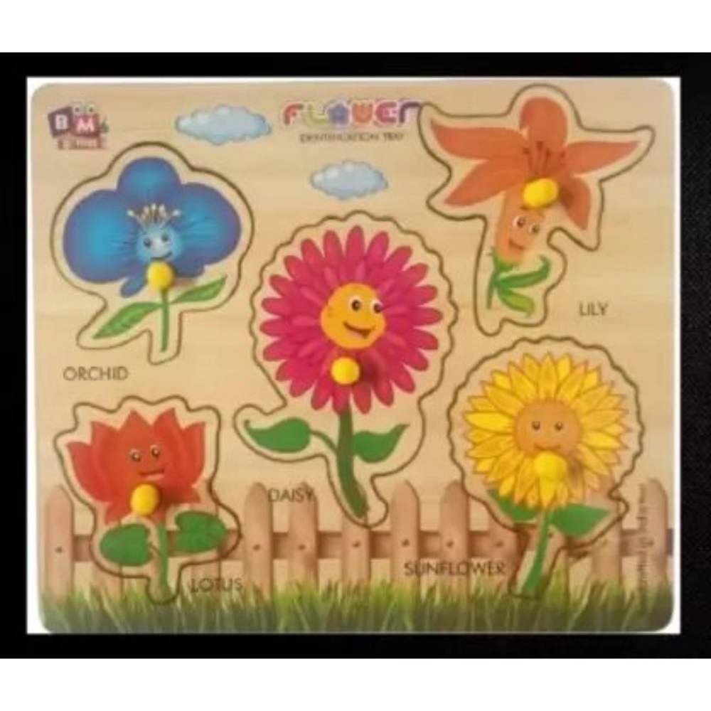 53860347548_af4c0f20d1_o_d-1000x1000-1.webp Wooden Puzzle - Flowers | Wood | Educational Toys | 3+ Years - Image 1