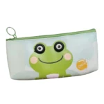 Pack Of_2 Frog Cartoon Printed Pencil Pouch |   Canvas  |   Stationery | 3+ Years