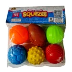Squeeze ball (6pcs)| Plastic | Toys | 3+ Years
