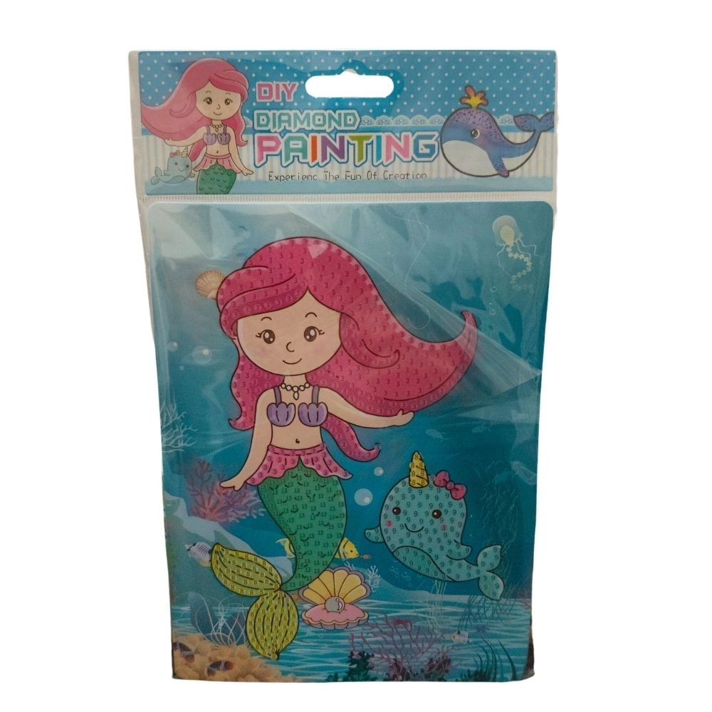 53860475534_cb9ecc3f51_o_d-1000x1000-1.webp Pack Of_2 Diamond Painting Kit - Mermaid | Cardboard | Stationery | 2+ Years - Image 1