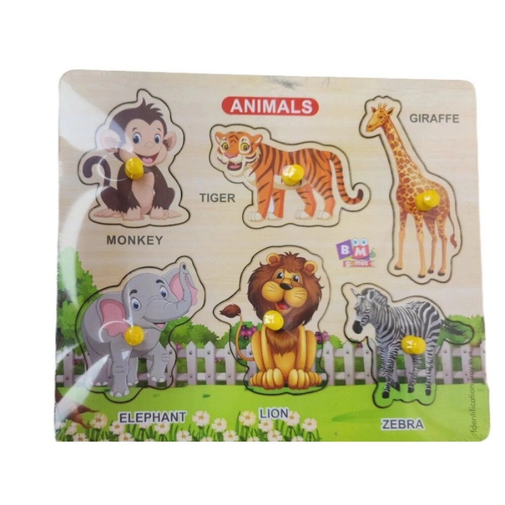 53860518005_10e6f1f4c7_o_d-1000x1000-1.webp Wooden Puzzle - Animals | Wood | Educational Toys | 3+ Years - Image 1
